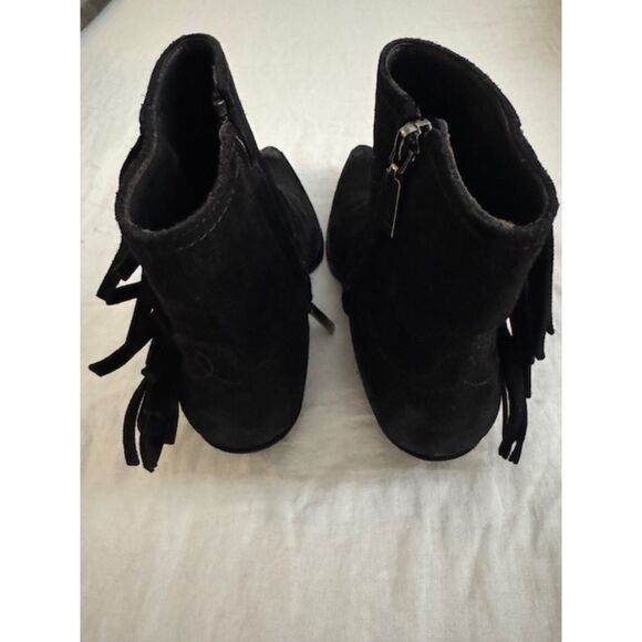 Saint Laurent YSL Lucas Women's Fringe Western Ankle Boots, Black, 36/6 - Picture 2 of 9